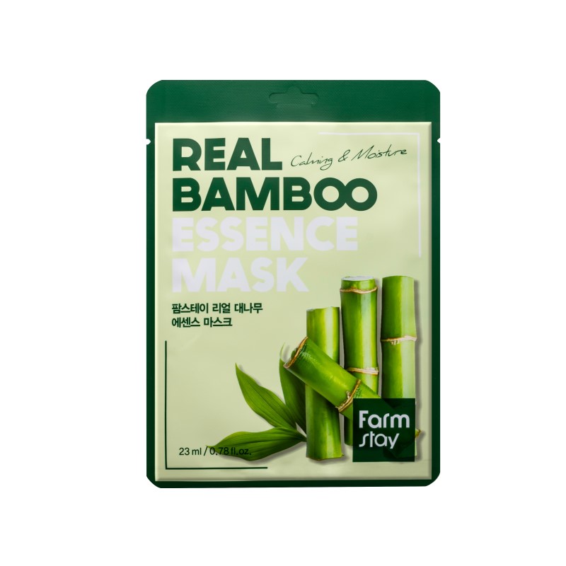 Farmstay Real Bamboo Essence Mask Μάσκα Προσώπου 1τμχ