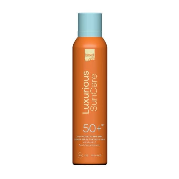 Luxurious Sun Care Antioxidant Sunscreen Invisible Spray Face & Body SPF50+, 200ml