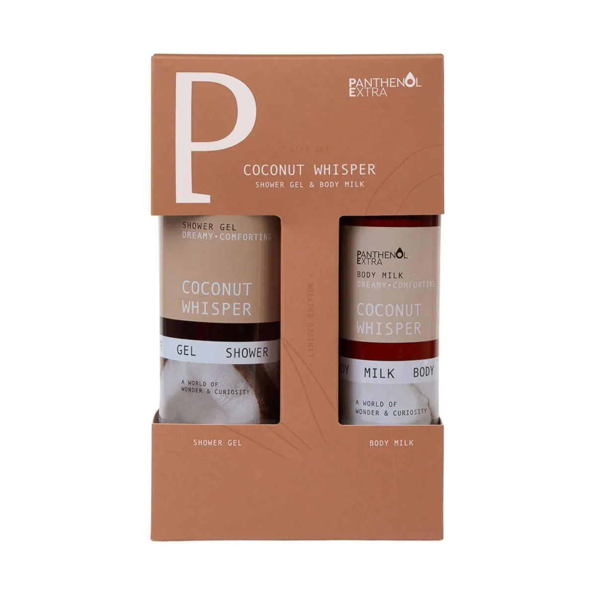 Panthenol Extra Coconut Whisper (Shower Gel 500ml & Body Milk 300ml)