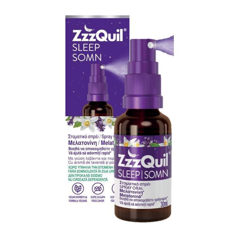 ZzzQuil Sleep στοματικό σπρέι με μελατονίνη, 30 ml